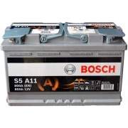 Аккумулятор BOSCH  80AH 800A(EN) клемы 0 (315x175x190) S5 A11 AGM