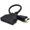 "Cable HDMI Passive dual port cable, Black, Cablexpert, DSP-2PH4-04 - http://cablexpert.com/item.aspx?id=9666"