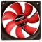 92mm Case Fan - XILENCE XPF92.R.PWM Fan, 92x92x25mm, 1800rpm, <19dBa, 32.1CFM, hydro bearing, 4Pin with PWM, Black/Red