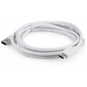 Cable USB3.0  1.8m - CCP-USB3-AMCM-6-W, 1.8 m, USB 3.0 (male) to Type-C (male), White