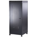19" 33U Standard Floor Rack, SN-IRON 19" 33U-06-08-ДС-ПГ-2БГ, 600х800х1600/1635*, Glass Door, Black