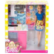 Papusa Barbie set cu mobila ast Mattel