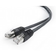 "1 m, FTP Patch Cord  Black, PP22-1M/BK, Cat.5E, Cablexpert, molded strain relief 50u"" plugs
-  
  http://cablexpert.com/item.aspx?id=5202"