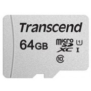 .64GB MicroSD (Class 10) UHS-I (U1) , Transcend "TS64GUSD300S" (R/W:95/45MB/s)