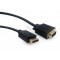 Cable DP-VGA - 1.8m - Cablexpert CCP-DPM-VGAM-6, 1.8m, DisplayPort (male) to VGA (male) adapter cable, Black