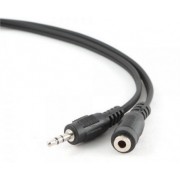 Audio cable 3.5mm - 5m - Cablexpert CCA-423-5M, 3.5 mm stereo audio extension cable, 2m, 3.5mm stereo plug to 3.5mm stereo socket