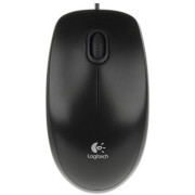 Logitech B100 Optical Mouse, Black, USB, OEM