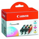 Ink Cartridge Canon CLI-8 ChromaLife-Set III, cyan/magenta/yellow & Paper GP-501 for iP3300/4200/4300/4500/5200/5200R/5300/6600/ iX4000/5000/5200R/6700D/ MP510/530/600/600R/810/830/ MX700/850/ Pro9000/Pro9000 Mark II