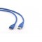 Cable microUSB3.0 3m - CCP-mUSB3-AMBM-10, 3 m, USB 3.0 A-plug to Micro B-plug, Blue