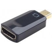 Adapter miniDP-HDMI - Gembird A-mDPM-HDMIF-02, Mini DisplayPort to HDMI adapter cable, Converts digital Mini DisplayPort input into digital HDMI output, Black