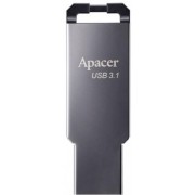 Флешка Apacer AH360, 64GB, USB3.1, Black Nickel