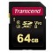 .64GB SDXC Card (Class 10) UHS-II, U3, Transcend "TS64GSDC700S" Ultra High Speed (R/W:285/180MB/s)