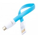 Cablu de date magentic Tellur Micro USB 0.2m Albastru
