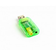 "USB Sound Card Gembird SC-USB-01, 3.5 mm sockets: stereo output, microphone mono input
-  
 https://gembird.nl/item.aspx?id=10045"