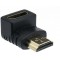 Adapter HDMI-HDMI - Gembird A-HDMI90-FML, Adapter HDMI female 90° to HDMI male, gold plated contacts