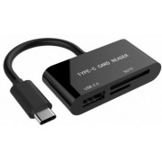 "Type-C Card Reader USB,SD, TF (microSD) Gembird ""UHB-CR3-02""
-  
  https://gembird.nl/item.aspx?id=10079"