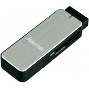 Adaptor IT Hama 123900 Card Reader SD/MicroSD, USB 3.0 Aluminium Silver