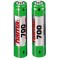 Hama 56801 NiMH Batteries, 2x AAA, 700 mAh, 1.2V