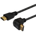 Cable HDMI M to HDMI90° M  3m  4K v2.0  SAVIO CL-109 gold-plated, ethernet / 3D