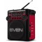 "Speakers SVEN Tuner ""SRP-355"" Black/Red, 3w, FM, USB, SD/microSD, flashlight - http://www.sven.fi/ru/catalog/portable_radio/srp-355.htm"