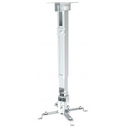 "Ceiling/Wall Mount Reflecta, ""TAPA"" Universal  Black, 430-650mm, max.load 20kg, 23055
Projector tiltable at each side 10° and front side 20°. Possibility for easy changing of height (430 – 650 mm) and slope of projector. Universal projector plate, too