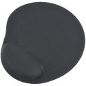 "Mouse Pad Gembird MP-GEL-BK, 240 ? 220 ? 4mm, Cloth, Gel wrist support, Black
-  https://gembird.com/item.aspx?id=10113"