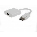 "Adapter DP M to HDMI F  Cablexpert ""A-DPM-HDMIF-002"" White Display port male to HDMI fem
-  
  https://gembird.nl/item.aspx?id=7873"