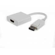 "Adapter DP M to HDMI F  Cablexpert ""A-DPM-HDMIF-002"" White Display port male to HDMI fem
-  
  https://gembird.nl/item.aspx?id=7873"
