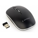 Gembird MUSW-4B-01, Wireless Optical Mouse, 2.4GHz, 4-button, 800/1200/1600dpi, Nano Reciver, USB, Black