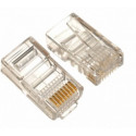 RJ45 Modular Plug PLUG3UP6, modular plug 6u" gold plated, 100 pcs/bag