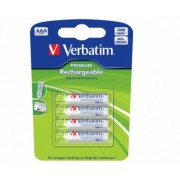  Verbatim Rechargeable Battery  AAA  950mAh  4 pack 49942