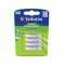 Verbatim Rechargeable Battery AAA 950mAh 4 pack 49942