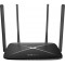 "Wireless Gigabit Router MERCUSYS ""AC12G"", AC1200 Dual Band Supports 802.11ac standard - the next generation of Wi-Fi Enjoy smooth online gaming and video streaming with dual band 1200Mbps Wi-Fi 4 External Antennas Greatly Expand Wireless Coverage