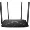 "Wireless Gigabit Router MERCUSYS ""AC12G"", AC1200 Dual Band Supports 802.11ac standard - the next generation of Wi-Fi Enjoy smooth online gaming and video streaming with dual band 1200Mbps Wi-Fi 4 External Antennas Greatly Expand Wireless Coverage