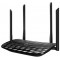 TP-LINK Archer C6 AC1200 Dual Band Wireless Gigabit Router, Atheros, 867Mbps at 5Ghz + 300Mbps at 2.4Ghz, 802.11ac/a/b/g/n, MU-MIMO, 1 Gigabit WAN + 4 Gigabit LAN, Wireless On/Off and WPS button, 4 external antennas + 1 internal antenna