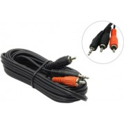 Hama 30456 Audio Cable, 3.5 mm jack plug - 2 RCA plugs, 5 m
