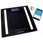 Bluetooth Scale ESPERANZA 8in1 EBS016K  Black, measurement:  body weight [kg], body fat content [%], water content in the body [%], muscle weight [kg], bone weight [kg], visceral fat index, body mass index (BMI), identification of the optimal calorie inta