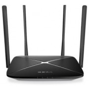 MERCUSYS AC12G  AC1200 Dual Band Wireless Router,  867Mbps at 5GHz + 300Mbps at 2.4GHz, 1 10/100/1000M WAN + 4 10/100/1000M LAN, 4 fixed antennas