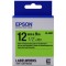 Tape Cartridge EPSON 12mm/9m, Fluor Blk/Green, LK4GBF C53S654018