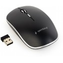 "Wireless Mouse Gembird MUSW-4B-01, Optical, 800-1600 dpi, 4 buttons, Ambidextrous, 1xAA, Black- https://gembird.nl/item.aspx?id=10385"