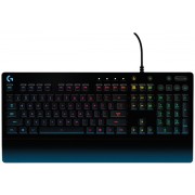 Logitech Gaming Keyboard G213 Prodigy, , Mech-Dome, Spill resistance, Media controls, RGB, Integrated palm rest, Adjustable feet, Anti-ghosting, Game Mode, USB, Black