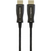 Cable HDMI to HDMI Active Optical 50.0m Cablexpert, 4K UHD, Ethernet, Blister, CCBP-HDMI-AOC-50M