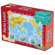 Puzzle Travel - Harta lumii 100 piese