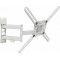 Wall Mount Barkan 3400W White 29"-65" Full Motion, max.40kg, VESA mm: up to 400x400mm