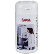 Hama Screen Cleaning Cloths, 100 pcs, in Dispenser Tub
