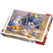 Trefl Puzzles - "1000" - Blue bouquet / DDFA