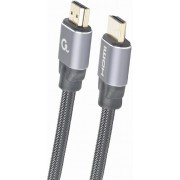 Cable HDMI 2.0 CCBP-HDMI-3M, Premium series 3 m, High speed  with Ethernet, Supports 4K UHD resolution at 60Hz, Nylon, Gold plated connectors, Copper AWG30