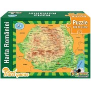 NORIEL Noriel Puzzle - Harta Romaniei 100 pcs Travel Size