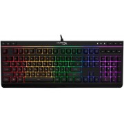 "Gaming Keyboard HyperX Alloy Core RGB, Membrane, Multimedia, Solid frame, Spill resistant, USB
, Signature light bar and dynamic RGB lighting effects, Durable, solid frame, Quiet, responsive keys with anti-ghosting functionality, Dedicated media control
