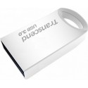 128GB USB3.1 Flash Drive Transcend "JetFlash 710S", Silver, Metal Case, Ultra-Slim (R/W:90/50MB/s)